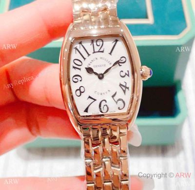 Copy Franck Muller Classic Rose Gold Quartz Watches for Women